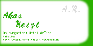 akos meizl business card